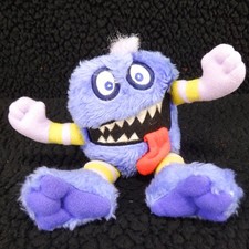 Silly Slammers Plush Bean Bag Monster Purple Stripes