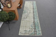 Vintage 2,3x7,6 ft Rug, Runner Turkish Rug, G...