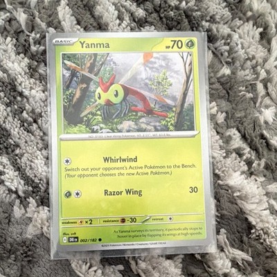 Pokemon Yanma 002/182 Sv10 Destined Rivals Common Basic 70HP Regular