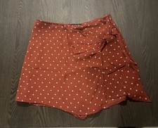 Abercrombie Fitch Side Tie Skort / Side Zipper size Small EUC