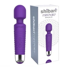 Shibari Mini Halo 20X Multi-Speed Wireless Power Wand Massager, Purple