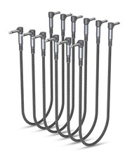 Guitar Patch Cables 60CM 6-Pack,6.35Mm Effects Pedal Board Cord,1/4" Right-Angle