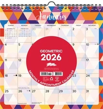 Geometric 2026 12 X 12 Spiral Wall Calendar (Bookbook - Detail Unspecified)