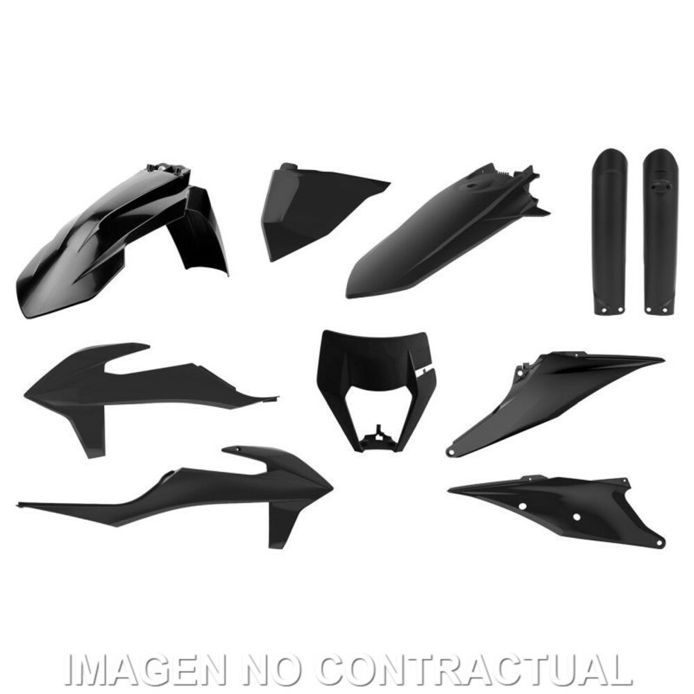Polisport Plastic Kit KTM EXC/EXC-F 20-23 (Inc Fork Guards) BLack - Image 5