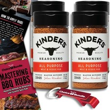 Kinder's All Purpose Meat Veggie BBQ Seasoning Rub 6 oz 4 Pk Guide Opener