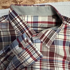 Tasso Elba Men's XL Long Sleeve Plaid Cotton Button Down Shirt
