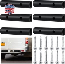 6 Pcs 10 Inch Universal Rubber Bumper Guard Protector Strips Car Bumper Guard wi