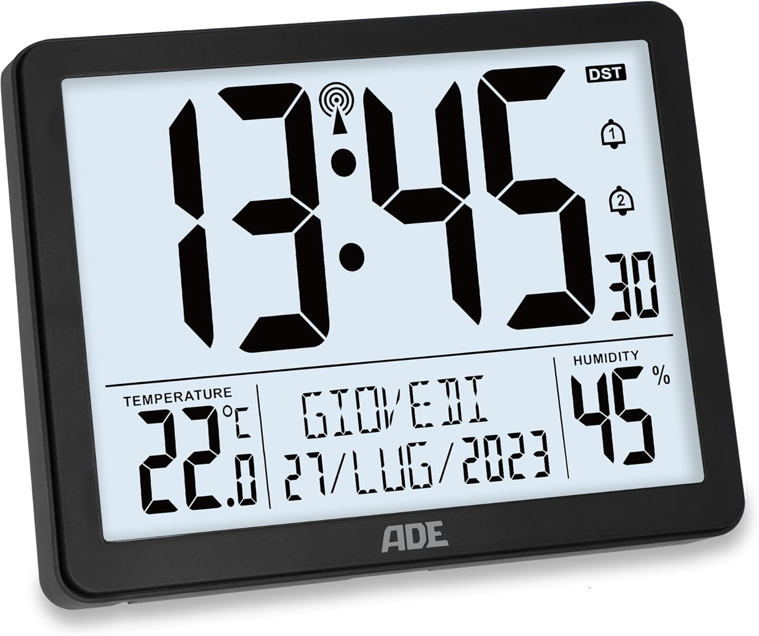 Orologio Digitale Radiocontrollato DCF77 Cifre XXL | Tech Design