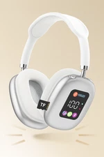 Wireless Over-Ear Headphones – Bluetooth v5.4, Bass Boost, LED, IPX-3