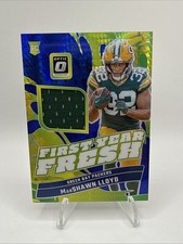2024 Donruss Optic First Year Fresh Marshawn Lloyd #FYF-MLD Blue Hyper