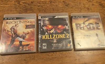 PS3 Kill Zone 2 RAGE Kingdoms of Amalur Reckonin PlayStation 3 Game Lot Complete