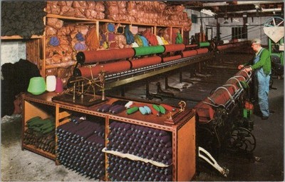 Wales Postkarte: Spinning Mule, Melin Wlan Brynkir Dirwyn, Caernarvonshire XT1926