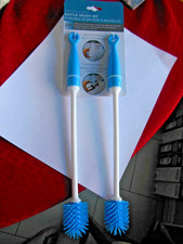 Sophisti-Clean  Bottle Brush Set  Silicone Bristles  2pcs  Free Shipping