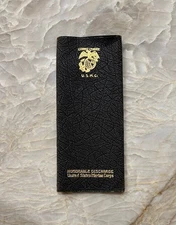 Vintage USMC US Marine Corps Honorable Discharge Leather Folder Rare