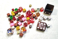 Lot of 49 Vintage Dice Harrahs Dice Box Game ...