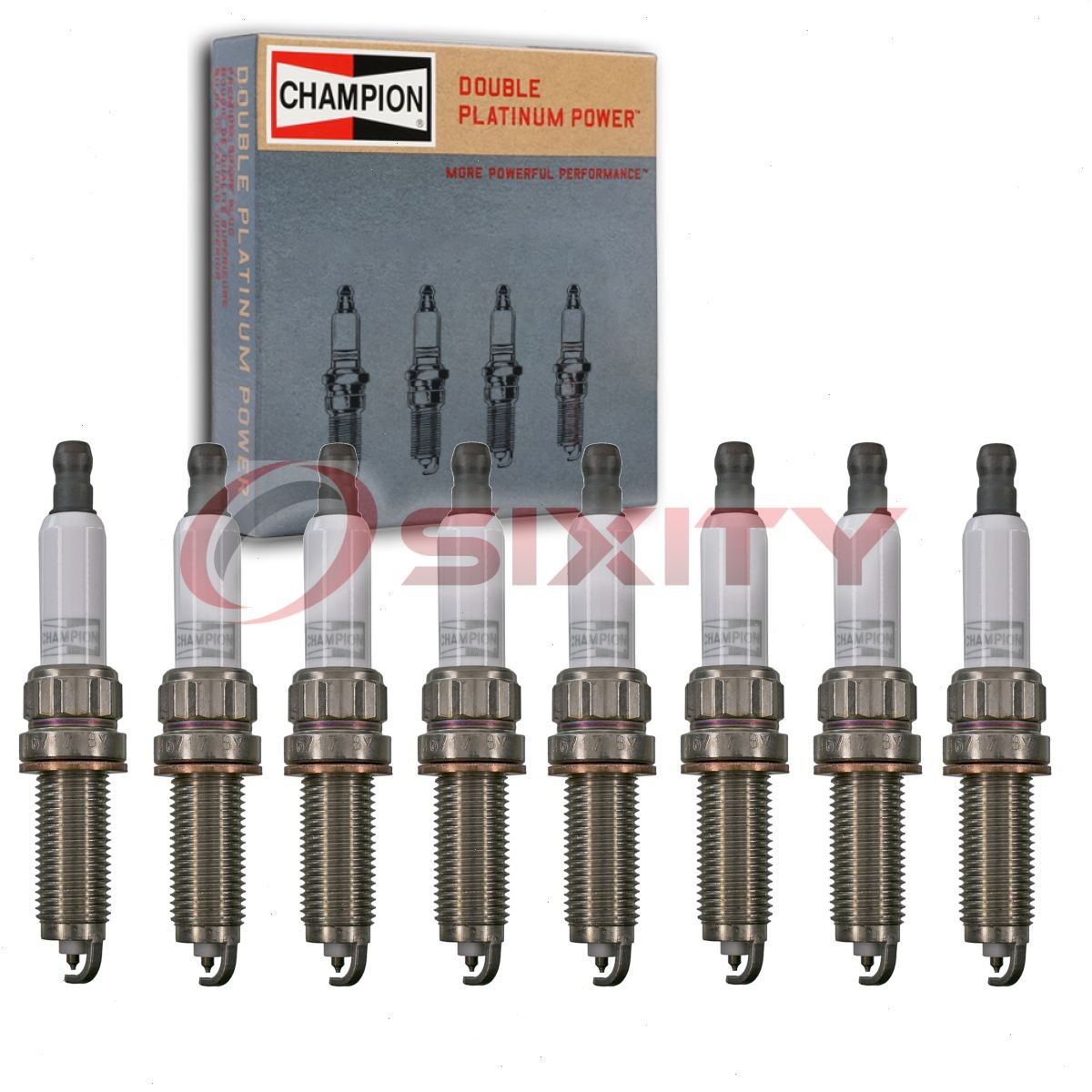 8 pc Champion Double Platinum Spark Plugs for 2011-2014 Mercedes-Benz CL63 xi