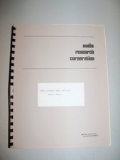 ORIGINAL AUDIO RESEARCH D-250MK II OWNER'S MANUAL NICE
