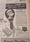 JUNE 4, 1937 NEWSPAPER PAGE #2148-    POPEYE BIFBAT FREE!- AHOY! — photo 1