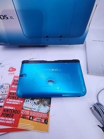 Nintendo 3DS XL Blue & Black 4GB Memory CIB w/ Manual + Charger Tested & Working