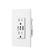 DEWENWILS USB Outlet 3-Port 30W Wall Charger 2 USB A & 1 USB C 15A TR UL Listed