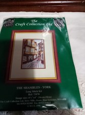 Craft Collection York the Shambles Vintage Long Stitch Picture Kit 16x10cm