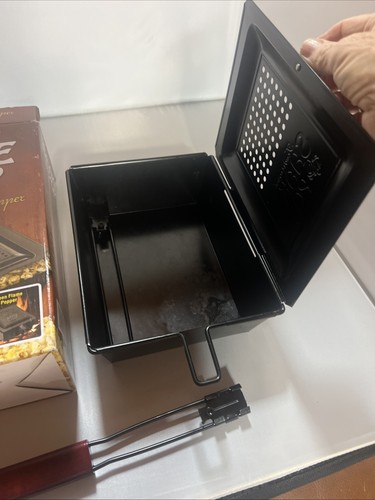 Popcorn Popper Tradizionale Shake and Pop da Esterno Campeggio 3 qt Facile da Pulire - Foto 3 di 3