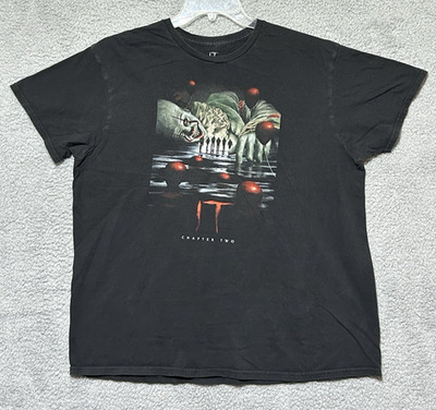 IT Chapter Two Unisex XL Poster Crew Neck Shirt Black Pennywise Stephen King