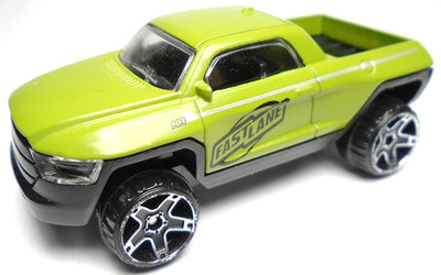 2013 FASTLANE HR-002 GREEN 1:64 DIECAST 2 5/8'' PICKUP TRUCK WITH BLACK & CHROME