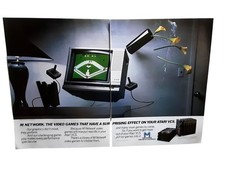 1982 Atari VCS M Network Video Games Vintage Print Ad 2 Page Mattel Electronics