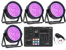Chauvet DJ SlimPAR 64 RGBA ILS PAR Fixture 4 Pack with Wireless Controller