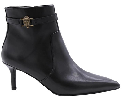 NWB Kurt Geiger London Black Kensington Flexi Eagle Head Booties Boots 9.5 40.5