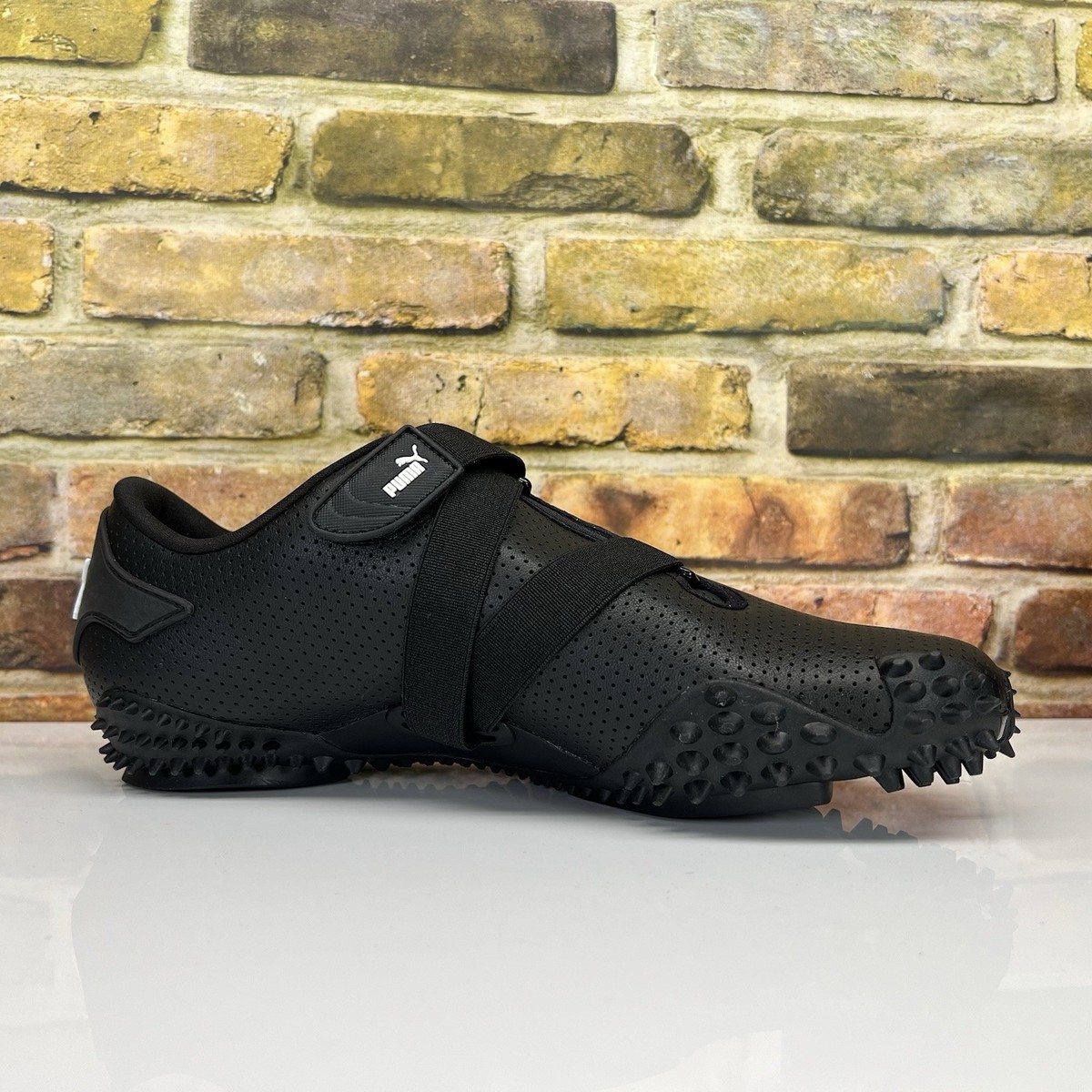 Mens Size 8 - PUMA Mostro Perforated Leather Pack Black White