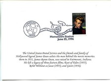 James Dean Fairmount IN Hometown 1996 One day after first day  5-1/8