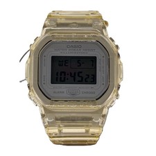 Casio G-Shock DW-5600VT Digital Rubber Watch White Yellow Clear