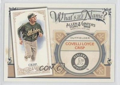 2012 Topps Allen & Ginter's What's in a Name? Coco Crisp #WIN81 9es