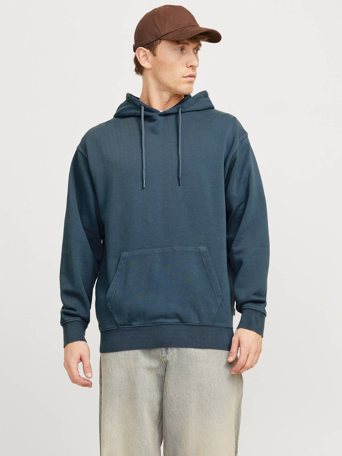 Jack - Jones Charge Faded Sweat Hood Blau - Gre S Herrenbekleidung Sweatshirts 8090₽