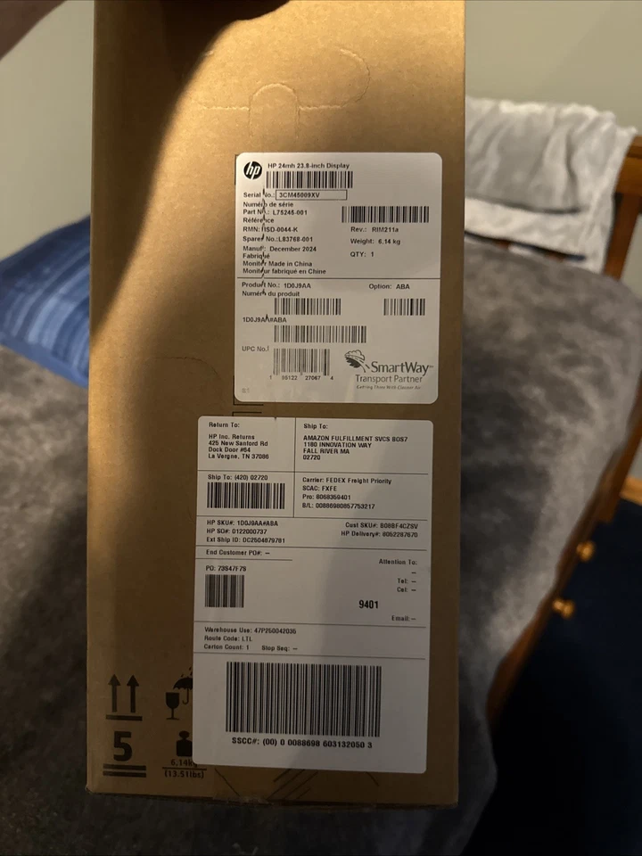 HP 24mh 23.8" Diag. FHD IPS LED Monitor Jet Black L75245-001 - Brand New In Box - Image 3 of 4