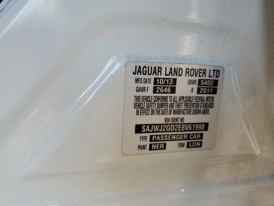 SECONDARY AIR INJECTION PUMP XR850044 2008-2017 JAGUAR XJL Foto 2 de 4