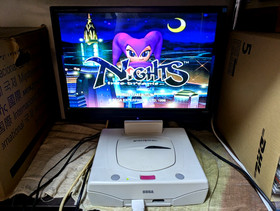 Sega Saturn White Console Power Memory BioHazard  Nights Box Manual