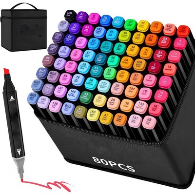 80 Farbe  Marker Lackmarker Stifte Architektur Twin Tip Graffiti Draw Pens
