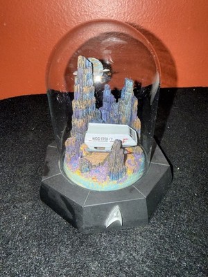 Franklin Mint Star Trek Galileo II Shuttlecraft Dome Limited Ed W/COA & Orig Box