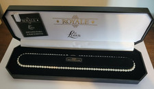 Vintage Royale by Lotus Simulated Pearls Gold Plated Silver Clasp & Original Box