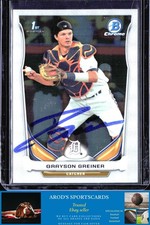 2014 Bowman Draft *Grayson Greiner **Card #CDP99** AUTO