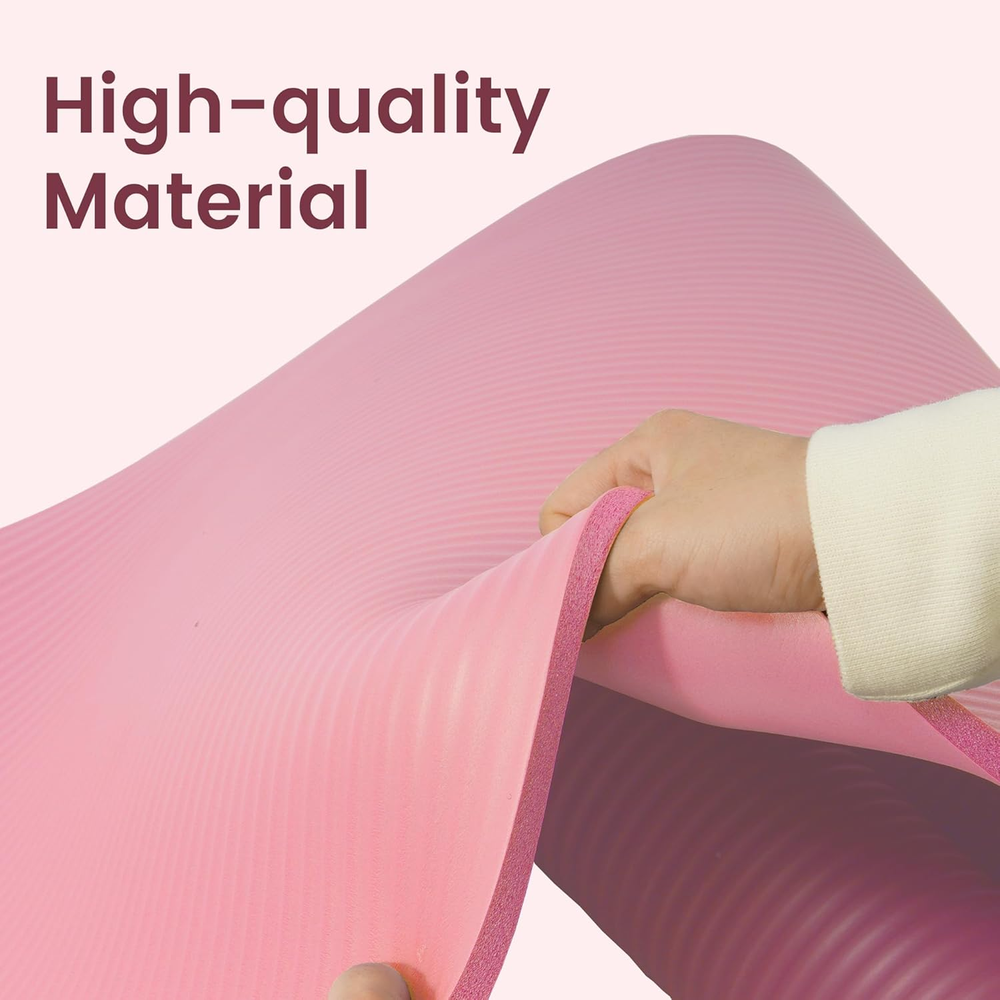 Extra Thick 1/2-Inch High Density Anti-Tear Yoga Exercise Mat Extra Thick 1/2-Inch High Density Anti-Tear Yoga Exercise Mat