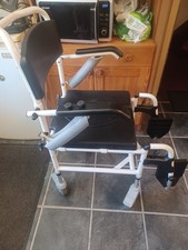 Wellbeing Attendant Controlled Commode Shower Wheeled Chair, Brand New £216