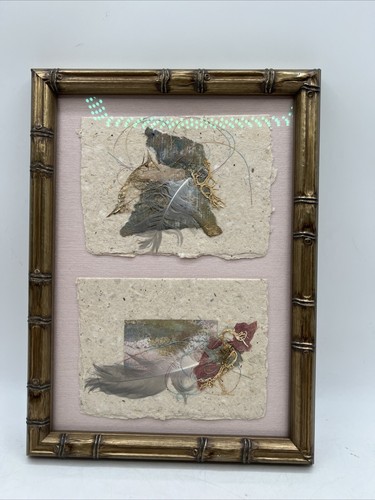 Framable Card By Hand Made Paper From A Fibre Artist Angelika Saunders 9x12