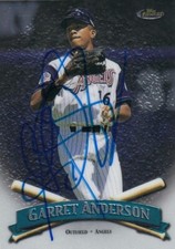 Los Angeles Angels Garrett Anderson 1998 Topps Finest IP Autograph Auto Card