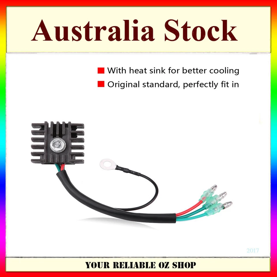 Outboard Rectifier Regulator For 4HP-70HP 2 Stroke Yamaha Marine Suzuki Tohatsu 