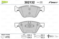 Valeo 302132 Bremsbelagsatz, Scheibenbremse FüR Bmw, Bmw (Brilliance)