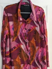 pretty little thing Feminine Shirt Dress Red/Pink Long Sleeve Size  XL